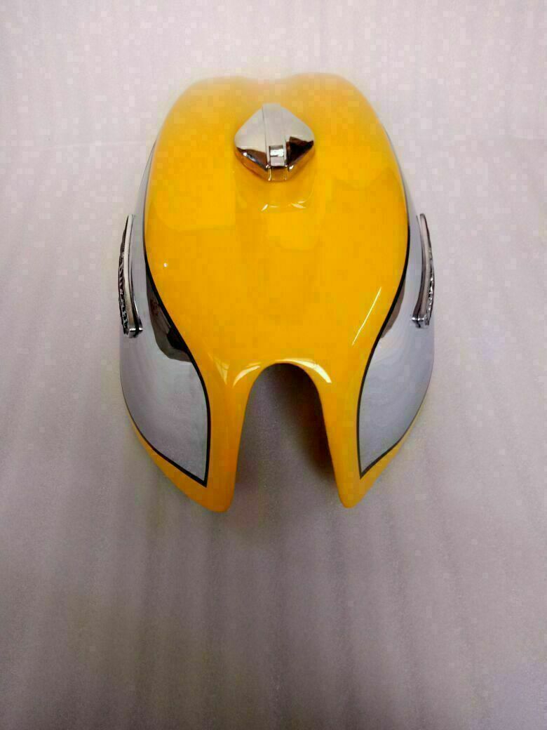 Ducati 750 GT 1972 Yellow Painted Steel Chrome Petrol Tank
