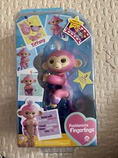 Fingerlings Fashionista Baby Monkey Tiffany Figure Pink With Clothes New