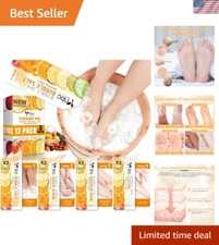 Luxurious Foot Soak Kit: Natural Bubble Salt & Sugar Scrub for All Skin Types