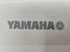 Yamaha Iron-On T-Shirt Transfer 3.75x0.75 in. Black  White Vintage - NEW