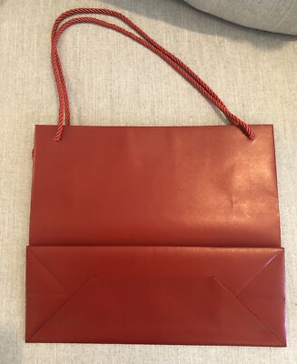 Cartier Authentic Gift Bag EMPTY Paper Shopping Bag 11” x12.5” x