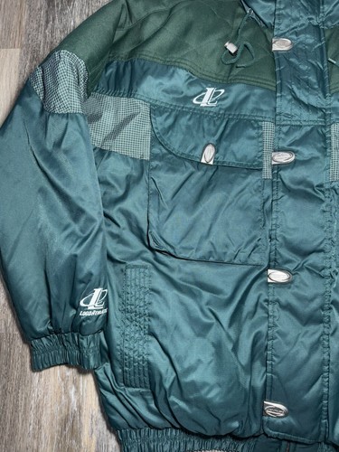 Green Bay Packers Jacket Men's Large Puffer Logo Athletic Pro Line Vintage NFL - Picture 3 of 13
