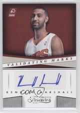 2013-14 Panini Timeless Treasures Validating Marks Kendall Marshall #1 Auto 0a1
