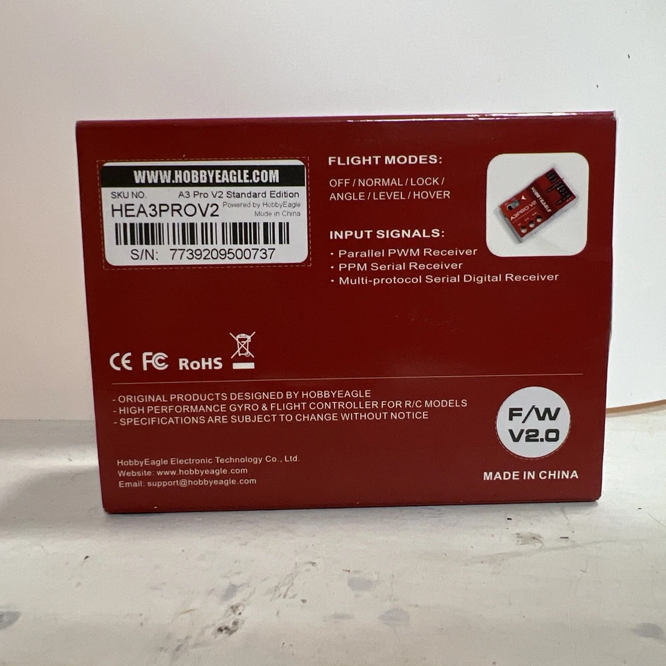 Hobby Eagle A3 Pro V2 RC Airplane Stabilization Gyro w/One-Click Auto-Recovery - Image 3 of 3