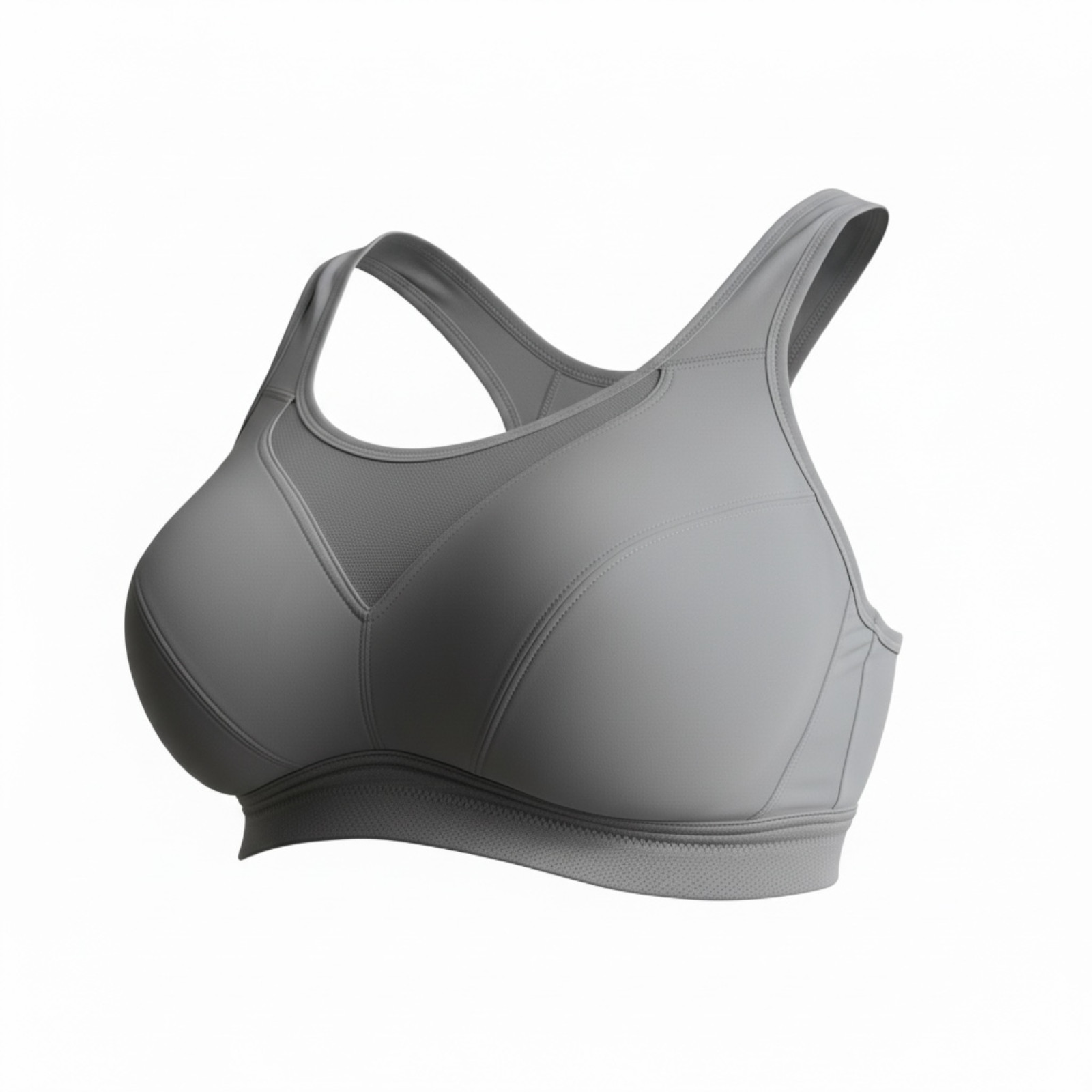 Playtex Secrets Wireless Support Bra Gray Full Coverage 4-Way TruSupport - NWT