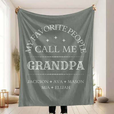 Personalized My Favorite People Call Me Custom Name Blanket