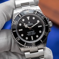 ROLEX Submariner 41mm No Date Stainless Steel Black Dial Ceramic Bezel 124060LN