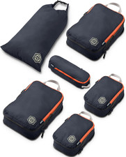 6PC Compression Packing Cubes for Travel, Lightweight Packing Cubes Set-Carry-On