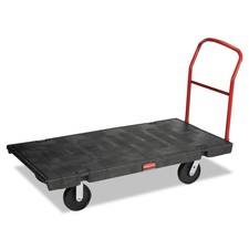 Rubbermaid Commercial 4471BLA 30 in. x 60 in. x 7 in. Platform Truck - BK New