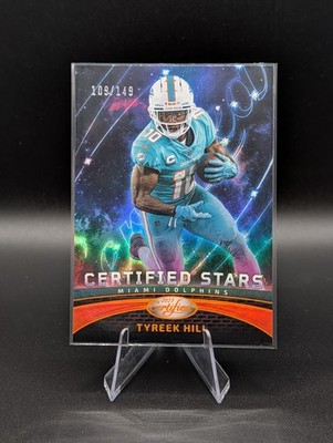 2023 Panini Certified - Certified Stars Tyreek Hill #CS-15 Mirror Orange 109/149