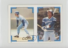 1986 Topps Album Stickers Lloyd Moseby Glenn Hubbard #195-36 fm0