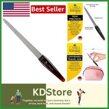 8-Inch Sapphire Metal Nail File with Tortoiseshell Handle