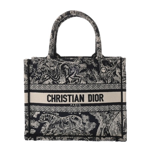 Dior Book Tote Bag Small M1265ZRGO_M35I Toile de Jouy Reverse Cotton canvas ...