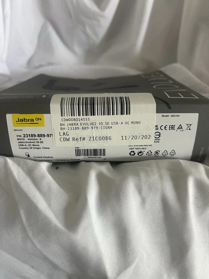 Jabra Evolve2 30 SE Wired Noise-Cancelling MS Mono Headset - NEW SEALED - Image 3 of 3