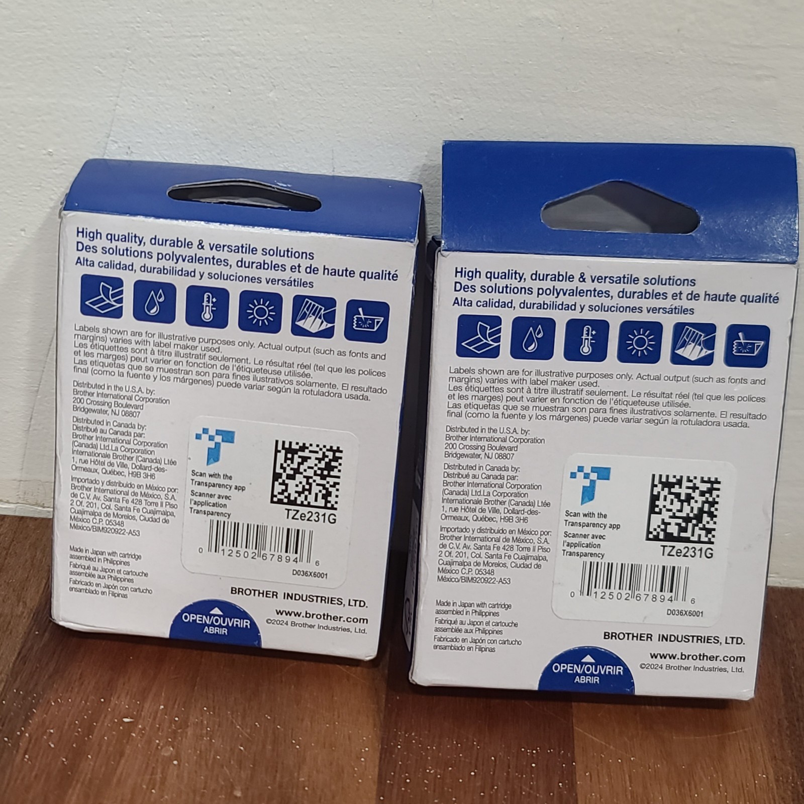 Brother International TZE231 Tze Standard Adhesive Laminated Labeling Tape,