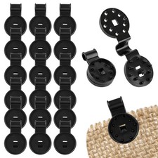 100 Pcs Round Shade Cloth Clips Lock Grip Plastic Sunshade Clips Awning Clamp