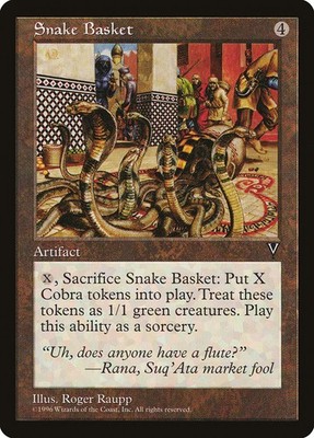 MTG Magic the Gathering Snake Basket (155/167) Visions LP