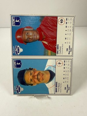 1987 Kraft Home Plate Heroes - Wade Boggs, Eric Davis #7-10
