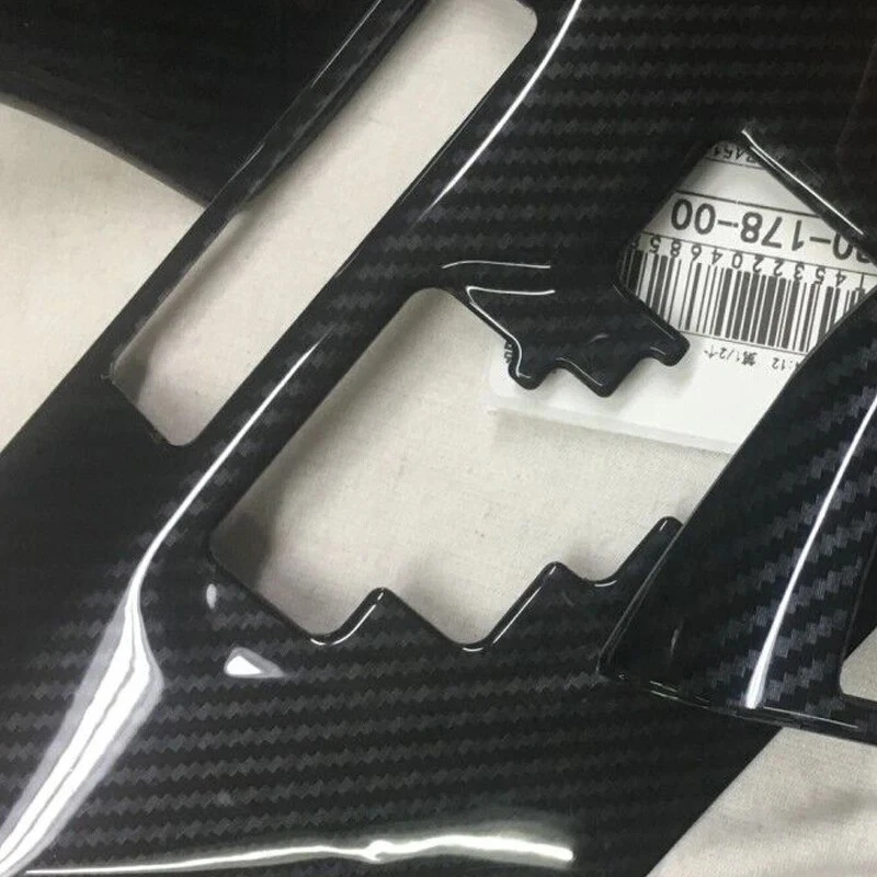 For BMW X5 G05 2019-2022 ABS Carbon Fiber Interior Gear Shift Door Trims Sticker - Image 3 of 4