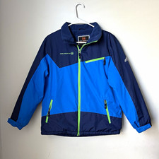Free Country FCXtreme Boys L 14/16 Winter Jacket Blue Fleece Lined