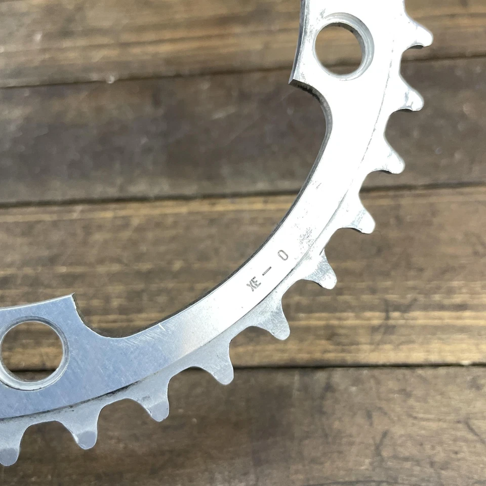 Vintage Shimano 40T Chainring 130 BCD 5-Bolt Silver Road Bike Japan Alloy - Image 3 of 4