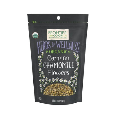 Frontier Co-op Organic German Chamomile Flowers Loose Calming Herbal Tea 1.66 oz