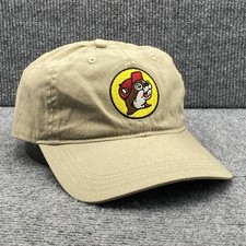 Buc-ees Hat Cap Strap Back Embroidered Patch Beaver Mascot One Size Mens