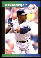 Willie Randolph 1989 Donruss #395 Yankees MLB READ FREE SHIPPING AutographDen