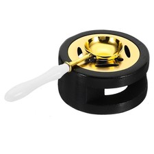 Wax Stamp Seal Kit Letter Envelope Wax Seal Warmer w Melting Spoon White/Black