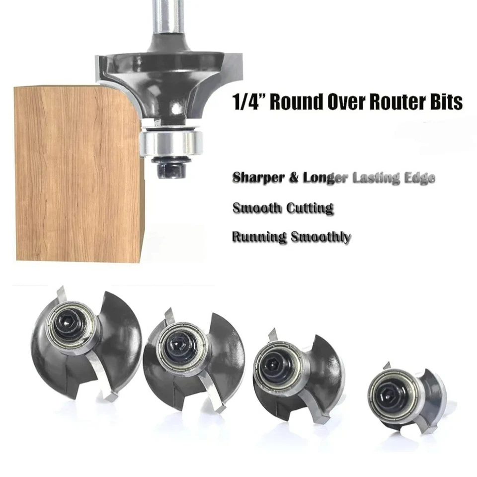 "IMBOT" Woodworking Fillet Knife ( Round Over Router Bit 1/4 Shank ) - Image 3 of 4