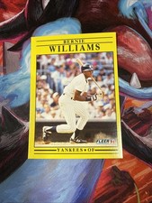 BERNIE WILLIAMS, 1991 FLEER UPDATE ROOKIE CARD IN EXCELLENT CONDITION ! WOW !. rookie card picture