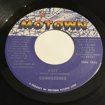 Commodores: Easy / Can't Let You Tease Me 45 - Motown - Soul