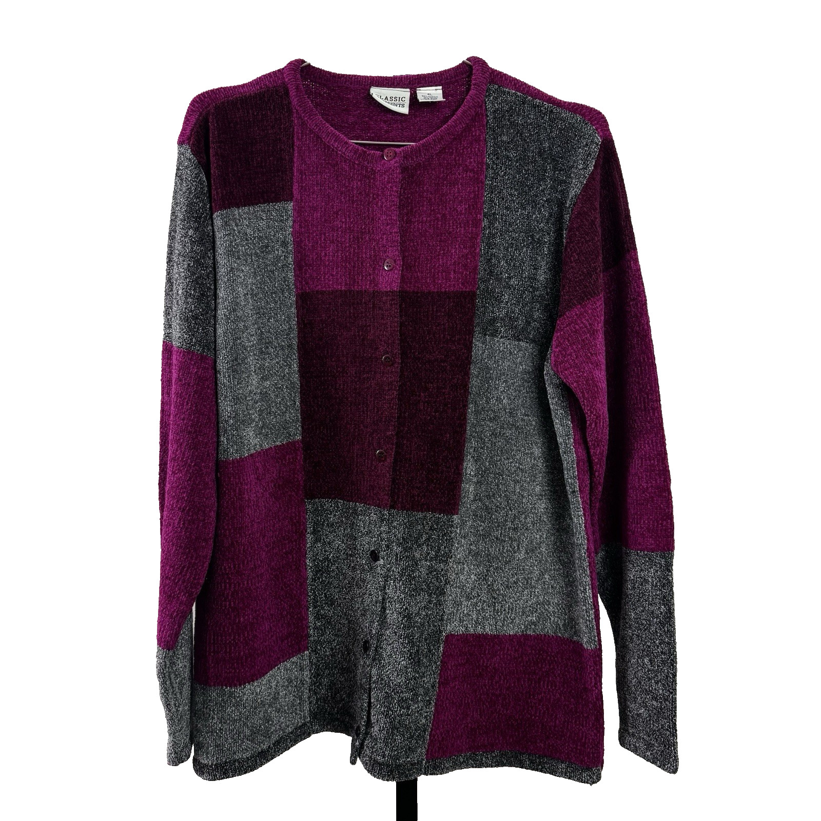 CLASSIC ELEMENTS Ladies Chinelle Patchwork Cardig… - image 1