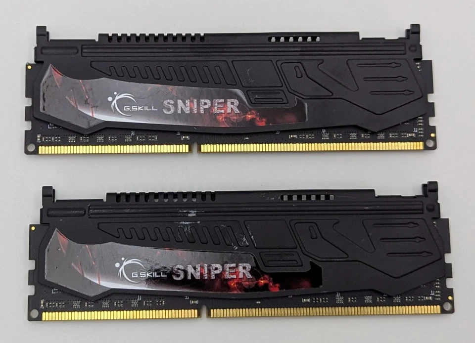 G. SKILL Sniper 16GB Kit (2x8GB) DDR3 2400MHz PC3-19200 RAM (F3-2400C11D-16GSR) - Image 2 of 4