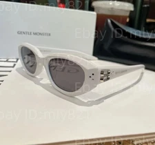 GentleMonster Sunglasses Duns W2 White Frame Gray Lenses