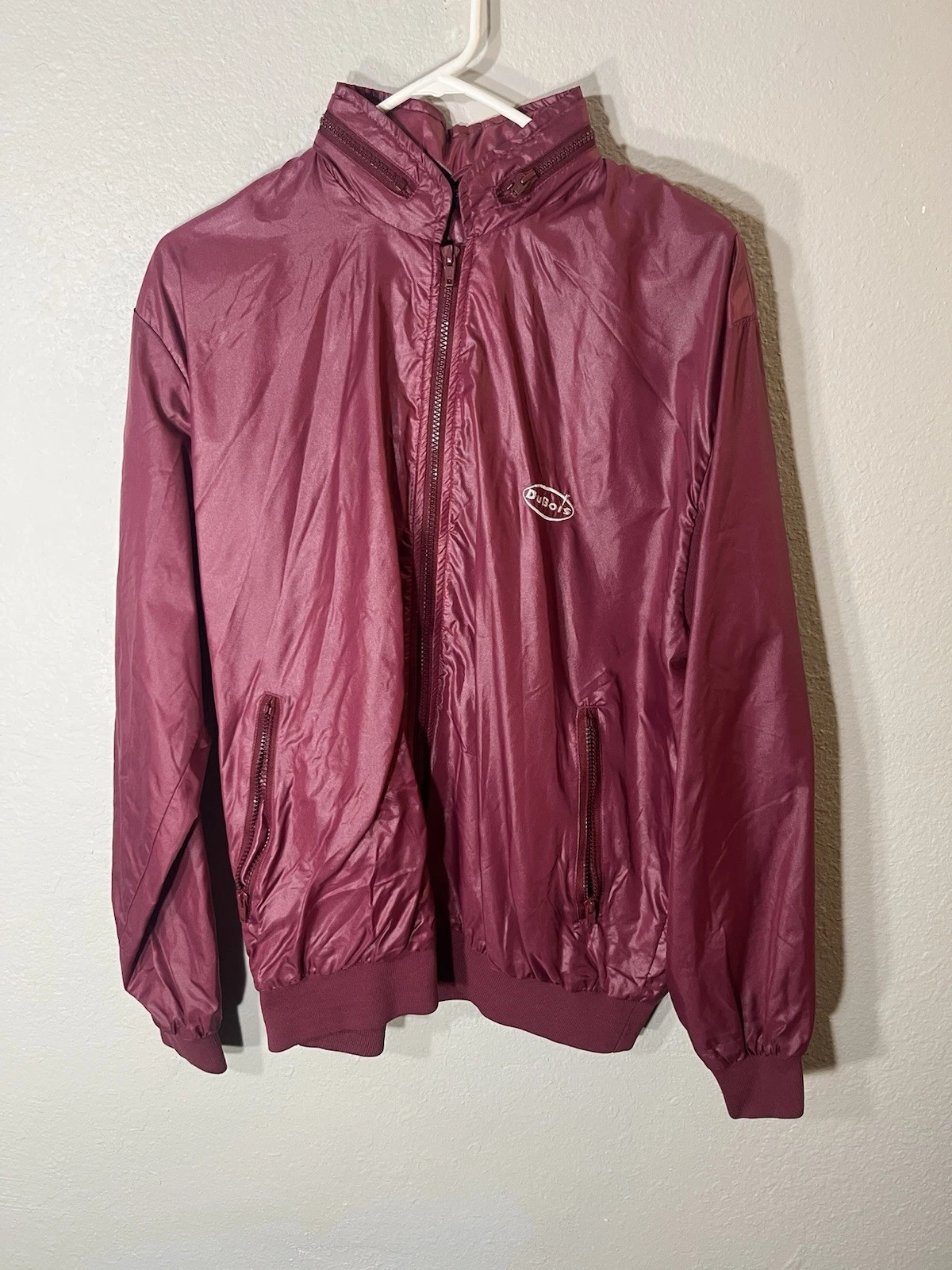 Vintage Maroon Windbreaker - Rainbow Sports (M)