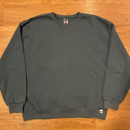 Vintage Russell Athletic Crewneck Adult XL Sweatshirt Blank Blue Dri-Power 90’s