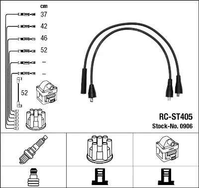 4x SPARK PLUG 6368 FOR ALFA ROMEO 939 A6.000 1.9L 939 A5.000 2.2L 4cyl 159 - Image 4 of 4