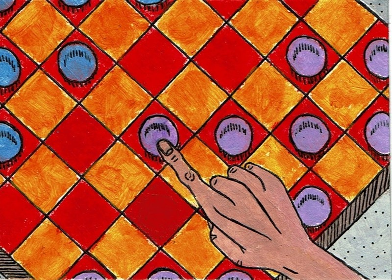 Original ACEO OOAK Hand Painted Miniature Art Card 