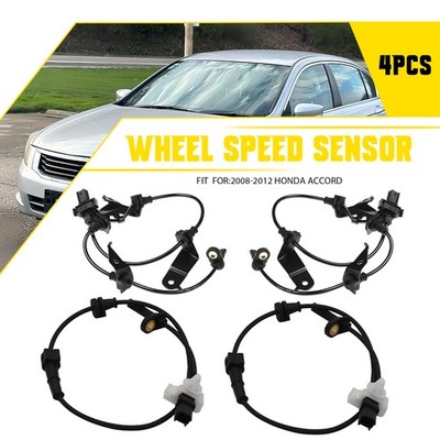 4 x ABS Wheel Speed Sensor Front Rear R & L For 2008-2012 Honda Accord HFP Coupe