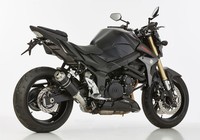 Hurric Supersport Auspuff Schwarz Passend FüR Suzuki GSR 750 2011-2016