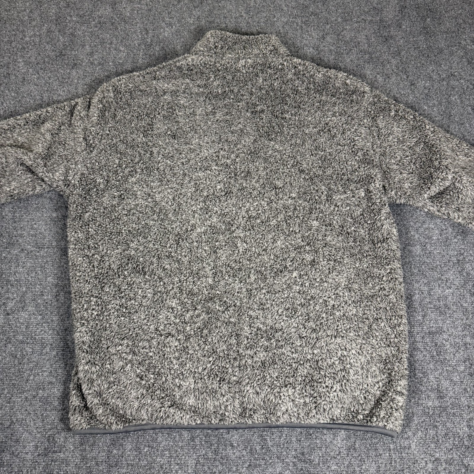 Uniqlo Pile Lined Fleece Men's Full Zip Light Gray Jacket Size Large thumbnail 4