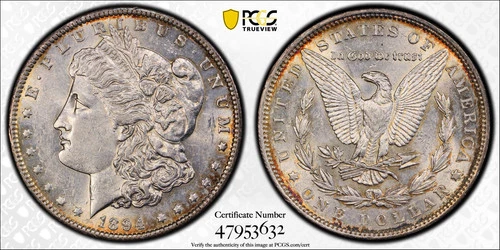 1894 $1 PCGS AU53 Morgan Silver Dollar 47953632