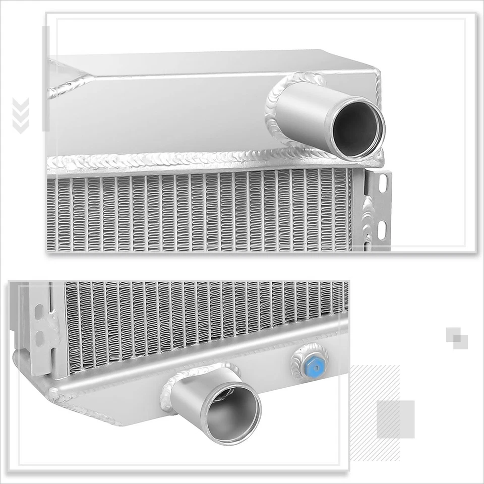 3-Row Full Aluminum Racing Radiator for 69-73 Ford Mustang/Pinto Mercury Cougar - Image 4 of 4