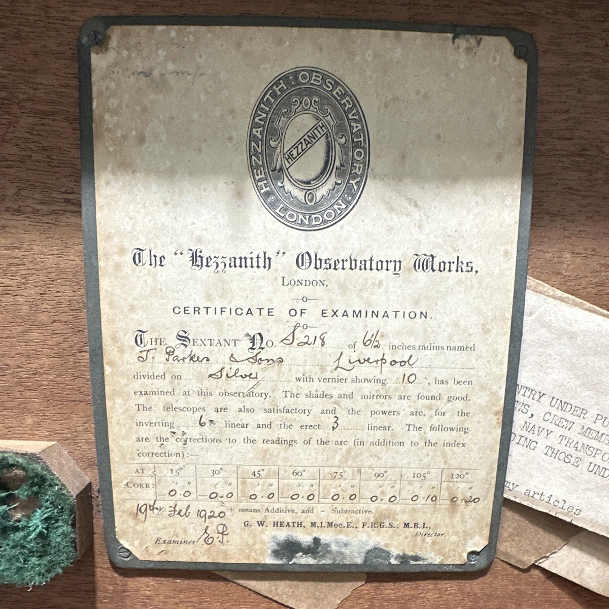 Antique Original WWI Antique Maritime Navigational Instruments for