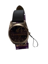 VINTAGE 2001 Harry Potter Quidditch Wrist Watch  IN TIN HC0000 BLACK STRAP 