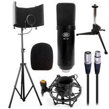 AxcessAbles Large 32x13 Recording Studio Microphone Isolation Shield w/ 3 Tier