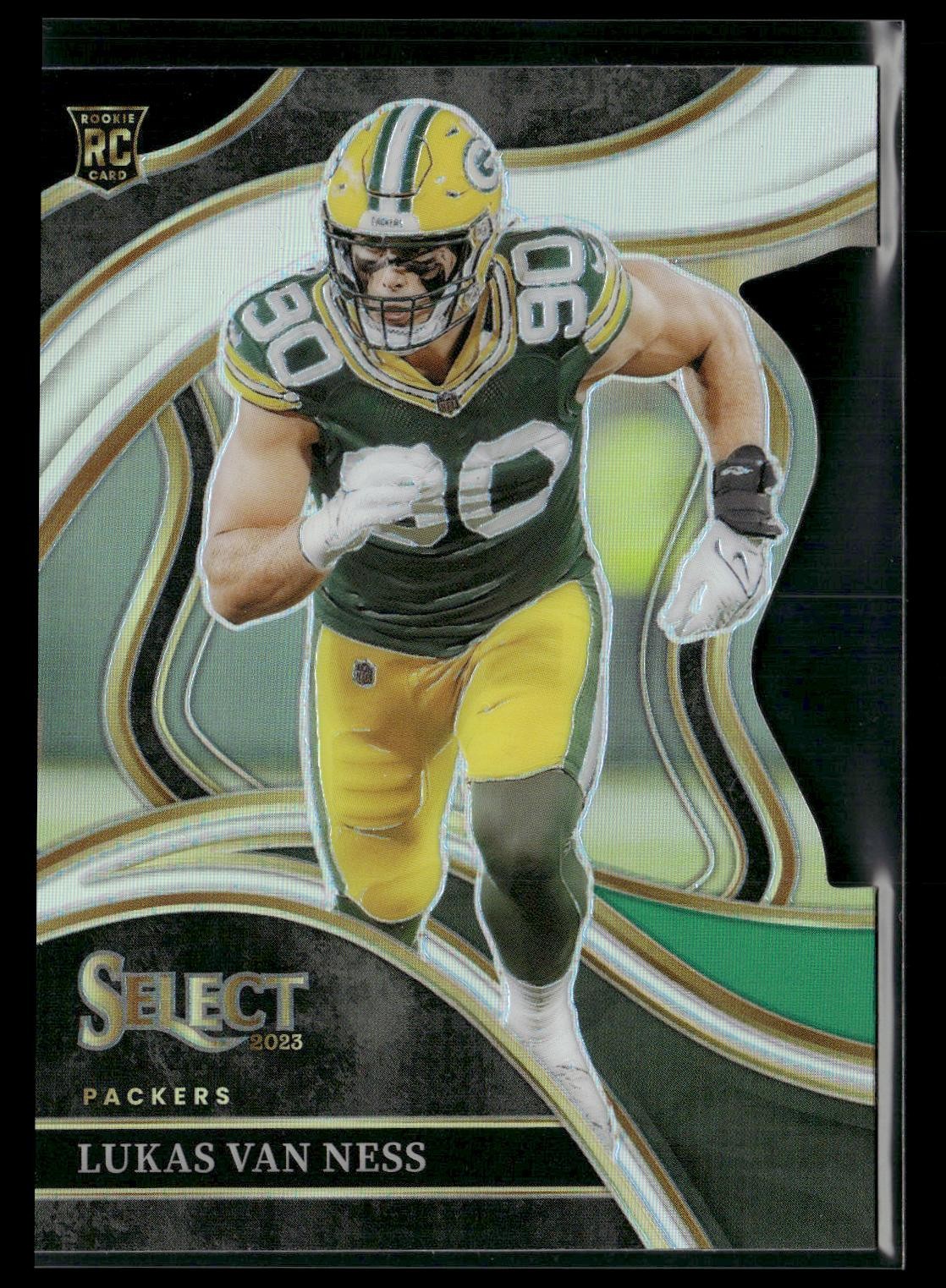 2023 Panini Select #239 Lukas Van Ness Silver Prizms Die Cuts