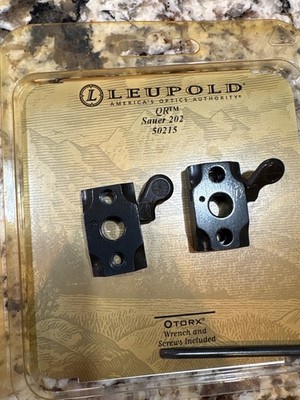 LEUPOLD GLOSS  QUICK RELEASE 2 PIECE  SAUER 202 NEW 50215