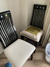 Dinning Chairs Set of 6 Dark Brown Used Conditions Collection Only